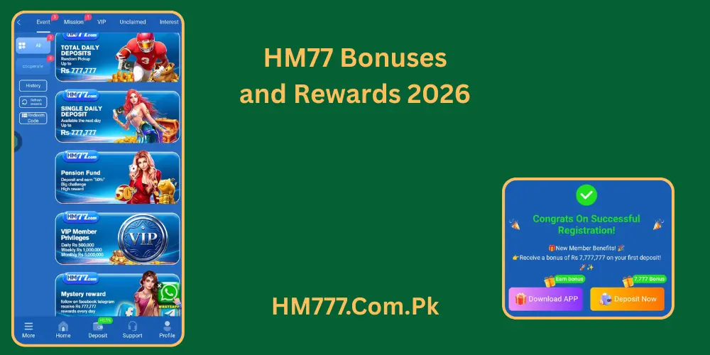 HM77 Game Bonuses and Rewards