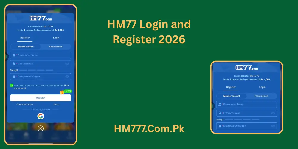 Hm77 Game Login And Register 2026